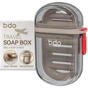 Leakproof Travel Soap Case with Lid Portable Bar Soap Holder for Shower Gym